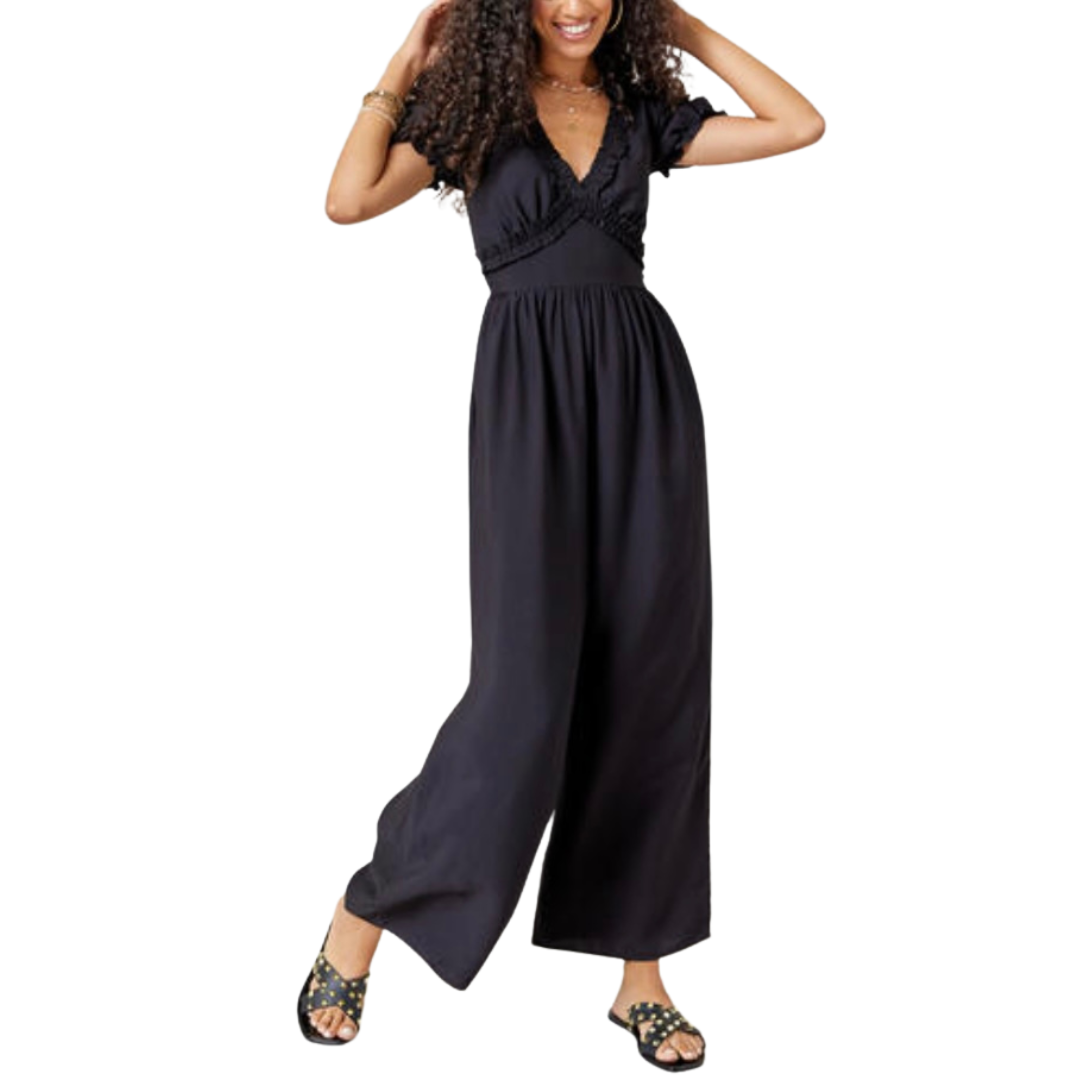 Zuzzette Ruffle Trim Jumpsuit
